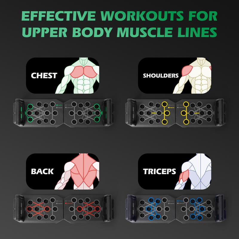 Push up Board, Abdominal and Chest Muscle Training Folding Push up Stand, Portable Fitness Equipment for Home Gym