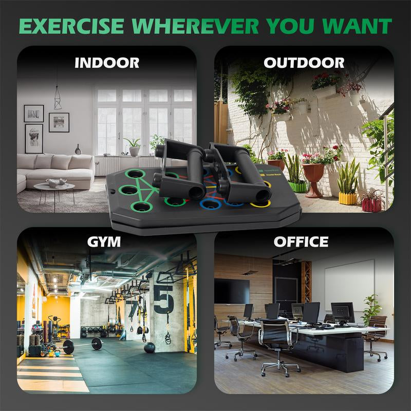 Push up Board, Abdominal and Chest Muscle Training Folding Push up Stand, Portable Fitness Equipment for Home Gym